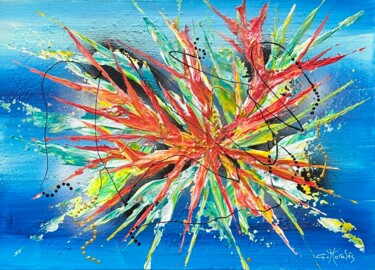Картина под названием "Inspiration" - Gilbert Morales, Подлинное произведение искусства, Акрил Установлен на плексиглас