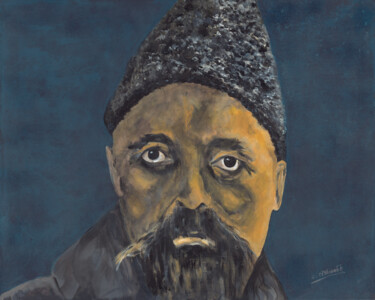 Peinture intitulée "Gurdjieff" par Gilbert Ovtcharenko, Œuvre d'art originale, Acrylique Monté sur Châssis en bois