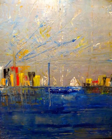 Painting titled "530-abstrait-600x50…" by Gilbert Goy, Original Artwork, Oil