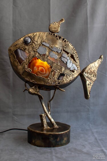 Sculpture intitulée "Les Poissons de RAP…" par Gilbert Liblin, Œuvre d'art originale, Métaux