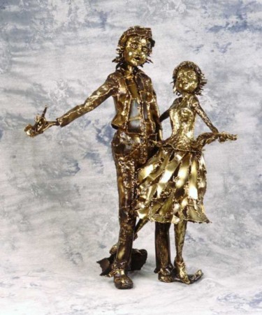 Sculpture intitulée "Les musiciens du Sa…" par Gilbert Liblin, Œuvre d'art originale