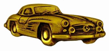 Sculpture intitulée "MERCEDES 300 SL" par Gilbert Liblin, Œuvre d'art originale, Métaux