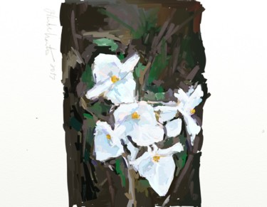 Arte digitale intitolato "Flor do meu quintal" da Gilberto De Martino, Opera d'arte originale, Pittura digitale
