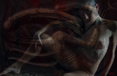 Digital Arts titled "Rage - Rabbia" by Gilberto Borzini, Original Artwork, 2D Digital Work