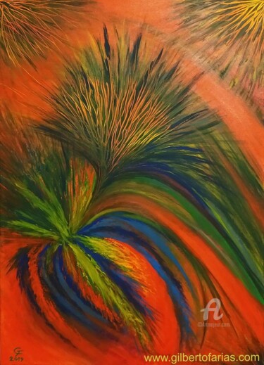 Painting titled "Naturaleza Abstracta" by Gilberto Farias, Original Artwork, Acrylic