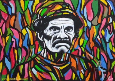 Peinture intitulée "Don Ramon" par Gilberto Farias, Œuvre d'art originale, Acrylique