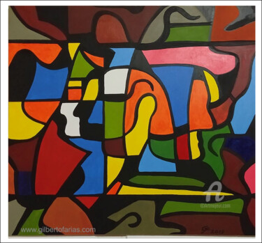 Painting titled "Sin Titulo" by Gilberto Farias, Original Artwork, Acrylic