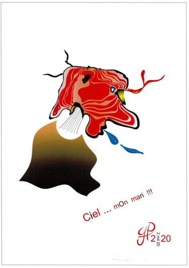 「'' Ciel ... mOn mar…」というタイトルのデジタルアーツ Gil'Ber Pautlerによって, オリジナルのアートワーク, 2Dデジタルワーク