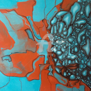 Peinture intitulée "FRAGMENTATION CREPU…" par Gildas Husson, Œuvre d'art originale, Acrylique