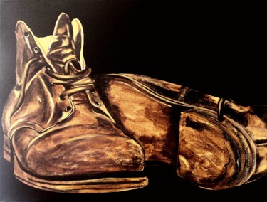 Malerei mit dem Titel "Botas" von Diego Angel Gil Del Reino, Original-Kunstwerk, Acryl