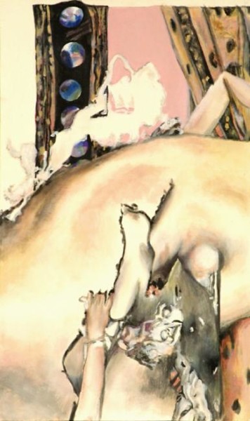 Peinture intitulée "Ingres en soupir" par Gil Angelo Gazzoli, Œuvre d'art originale, Acrylique
