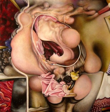 Peinture intitulée "Madame Edwarda" par Gil Angelo Gazzoli, Œuvre d'art originale