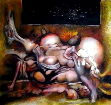 Peinture intitulée "la liberté insultée" par Gil Angelo Gazzoli, Œuvre d'art originale