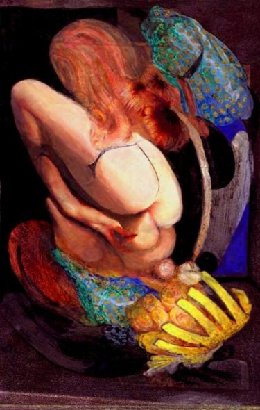 Peinture intitulée "l'cxuse" par Gil Angelo Gazzoli, Œuvre d'art originale