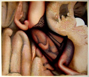 Peinture intitulée "mariée, intérieure" par Gil Angelo Gazzoli, Œuvre d'art originale