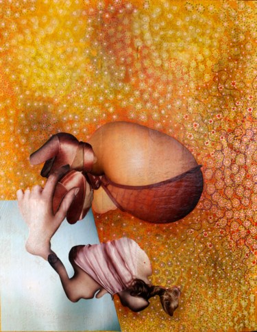 Collages intitulée "Bio future" par Gil Angelo Gazzoli, Œuvre d'art originale, Collages