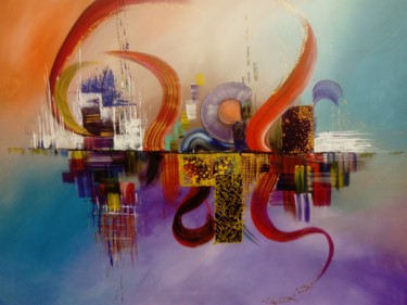 Peinture intitulée "Imagination" par Giliola Popescu, Œuvre d'art originale, Acrylique