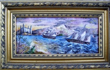 Peinture intitulée "Marine d'un autre s…" par Gilionne, Œuvre d'art originale