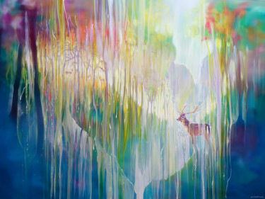 Картина под названием "October Monarchs" - Gill Bustamante, Подлинное произведение искусства, Масло