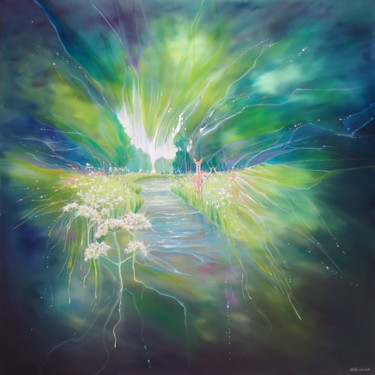 A Slice of Heaven Painting titled "A Slice of Heaven" by Gill Bustamante, Original Art, Oil