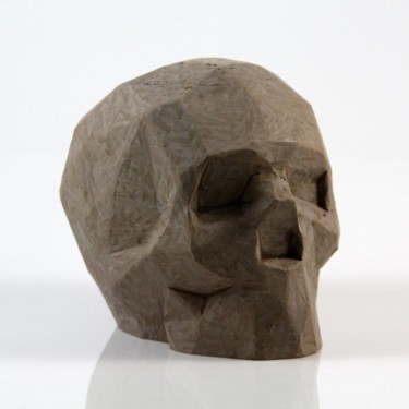 「Skully」というタイトルの彫刻 Gilles Boenischによって, オリジナルのアートワーク, 金属