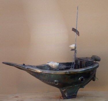 Sculpture intitulée "nave va" par Gilles Bonnin, Œuvre d'art originale