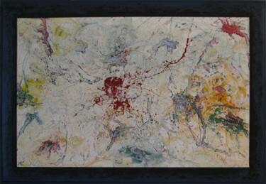 Peinture intitulée "Les germes du chaos…" par Gilles Coullet, Œuvre d'art originale, Huile