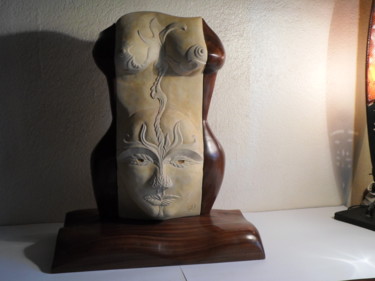Sculpture titled "vie-1.jpg" by Gilles Deygout, Original Artwork, Wood