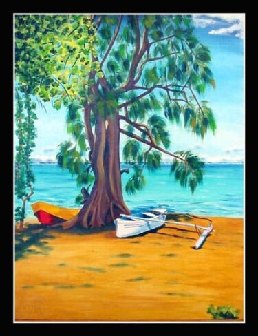 Painting titled "REPOS SOUS LE AITO" by Gilles Fraysse, Original Artwork
