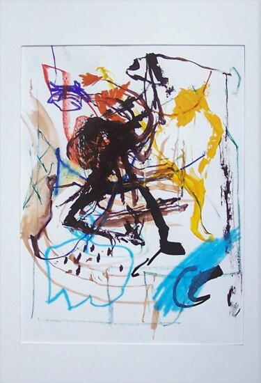 Painting titled "Musical Mood 003" by Gilles Glaçon, Original Artwork, Acrylic