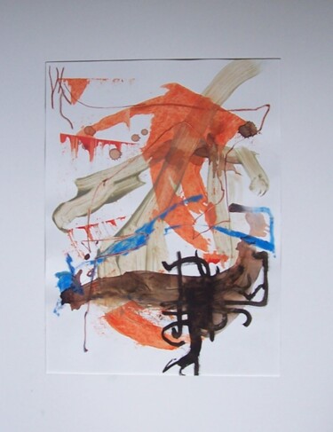 Картина под названием "Musical Mood 008" - Gilles Glaçon, Подлинное произведение искусства, Акрил