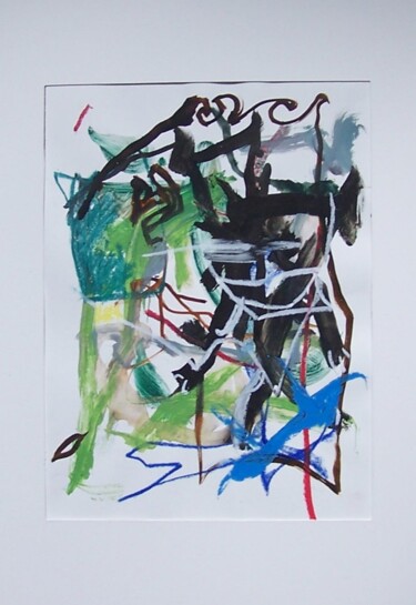 Schilderij getiteld "Musical Mood 0010" door Gilles Glaçon, Origineel Kunstwerk, Acryl