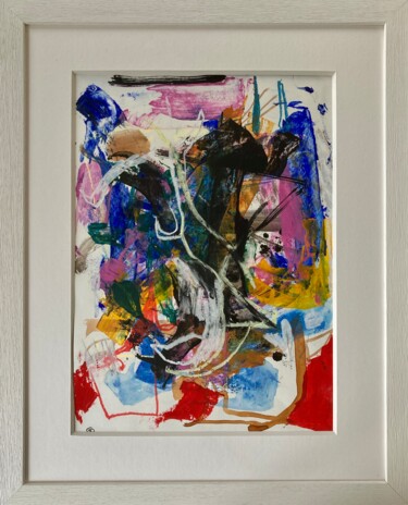 Schilderij getiteld "Rhapsodie Moody" door Gilles Glaçon, Origineel Kunstwerk, Pastel Gemonteerd op Andere stijve panelen