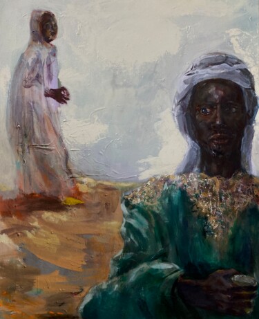 Pintura intitulada "Thé Trahie" por Gilles Glaçon, Obras de arte originais, Acrílico Montado em Armação em madeira