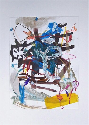 Картина под названием "Charlie Bird" - Gilles Glaçon, Подлинное произведение искусства, Акрил