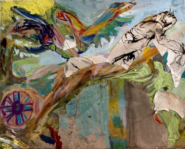 Pintura intitulada "Fougue" por Gilles Glaçon, Obras de arte originais, Acrílico