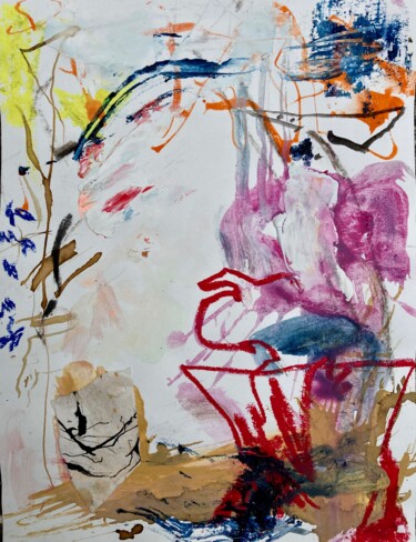 Картина под названием "Instinct Abstract" - Gilles Glaçon, Подлинное произведение искусства, Акрил