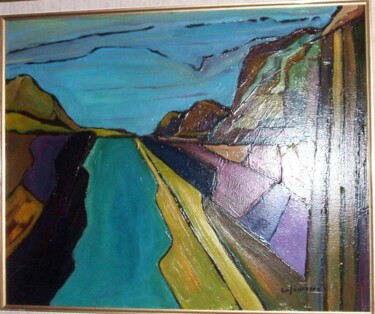 Painting titled "St Paul Qc" by Gilles Lajeunesse, Original Artwork, Oil