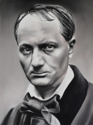 Painting titled "charles-baudelaire.…" by Gilles Passetemps, Original Artwork