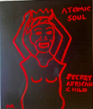 Pintura titulada "ATOMIC SOUL , SECRE…" por Gilles Piquereau, Obra de arte original, Oleo