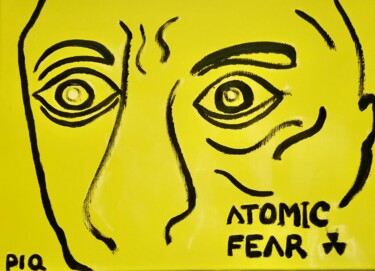 Pittura intitolato "ATOMIC FEAR" da Gilles Piquereau, Opera d'arte originale, Olio