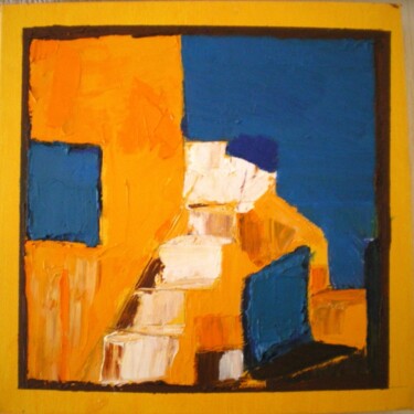 Painting titled "Stairs to Stael" by Gilles Piquereau, Original Artwork