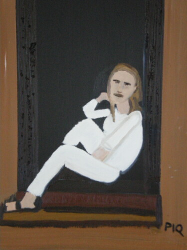 Peinture intitulée "Le pas de la porte" par Gilles Piquereau, Œuvre d'art originale, Huile