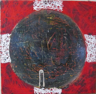 Painting titled "Globule" by Gilles Quere, Original Artwork, Acrylic