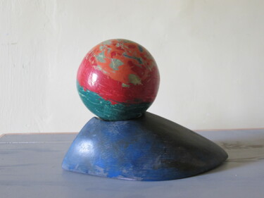 Sculpture titled "Sphère" by Gilles Quere, Original Artwork, Polymer clay