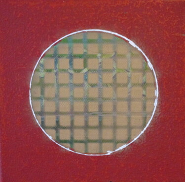 Painting titled "cercle #ARTISTSUPPO…" by Gilles Quere, Original Artwork, Acrylic Mounted on Wood Stretcher frame