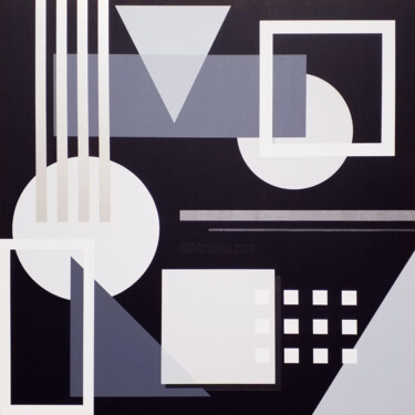 Peinture intitulée "Géométries 2" par Gilles Quéval, Œuvre d'art originale, Acrylique