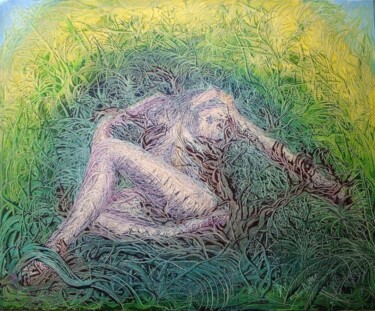 Painting titled "abandon" by Gilles Renard, Original Artwork