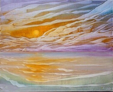 Peinture intitulée "soleil" par Gilles Renard, Œuvre d'art originale