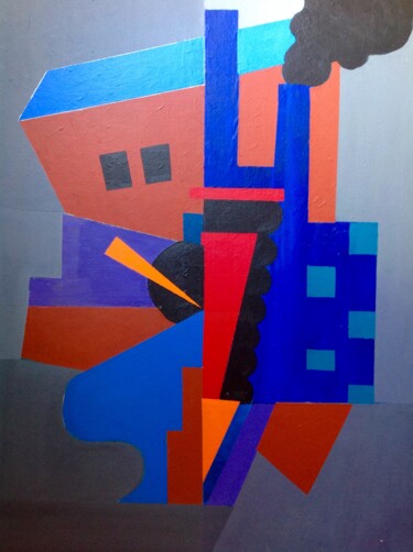 Peinture intitulée "Abstrait 2" par Gilles Roy, Œuvre d'art originale, Acrylique